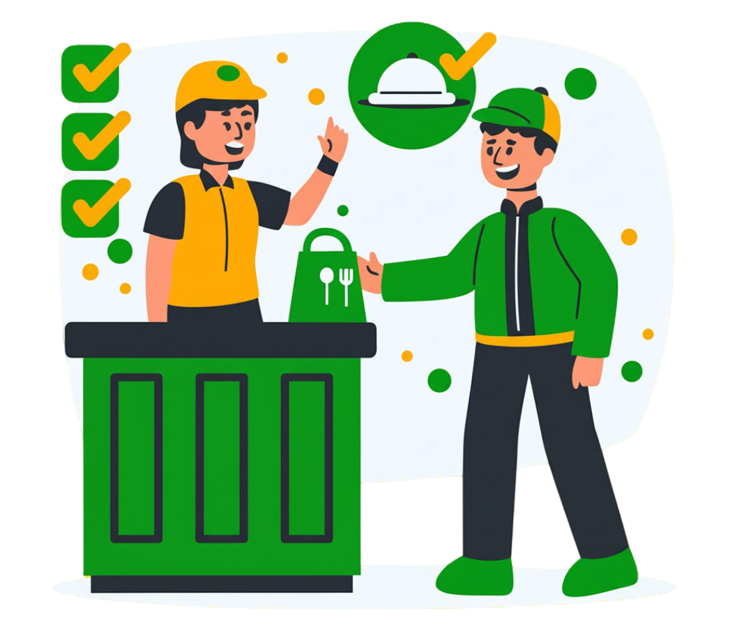 Food pickup illustration