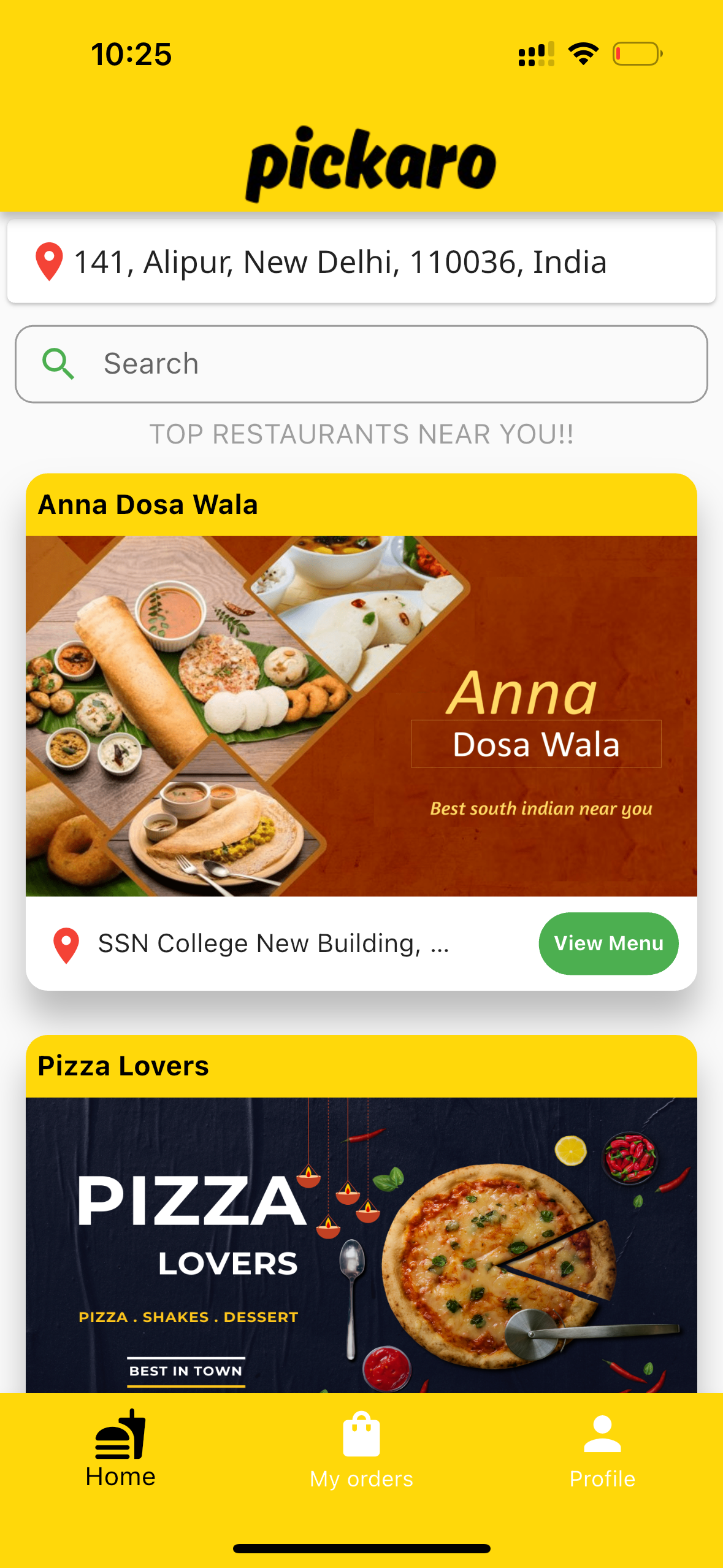 Pickaro App Screenshot